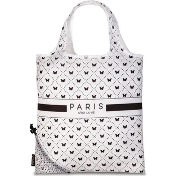 Nákupní skládači taška PUNTA Paris White