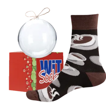 Pánské ponožky Termo Káva ve vánoční kouli + krabička - velikost 39-42 (Velikost 39-42)
