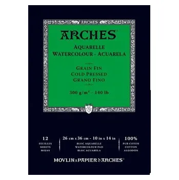 Blok Akvarelový blok Arches cold press 26x36cm, 100% bavlna (Akvarelový blok Arches cold press 26x36cm, 100% bavlna)