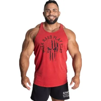 Pánské tílko Gasp SKULL T-BACK ACID CHILI RED – tílko Gasp červené Velikost: XXXL