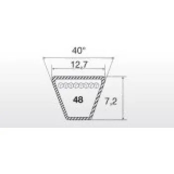 PIX Klínový řemen 13x1453 Li - 1499 La 4L 590 K DRY