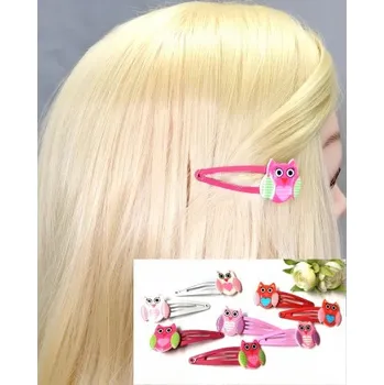 Prolamovací sponky dětské sovička (sada 2ks) PR030