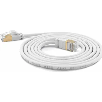 Síťový kabel Wantec Extra dünnesCat.7 RohCable SSTP Patch kabel - 3 m - Cat.7 RohCable - S/FTP (S- STP) - RJ- 45 - RJ- 45 - bílý (7120)