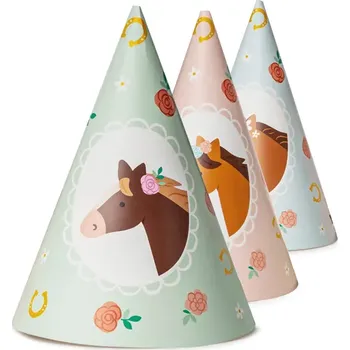 Party dekorace PartyDeco Party čepičky Kůň- 6ks