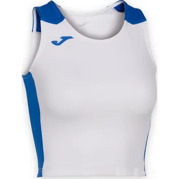 Běžecké oblečení Dámský top JOMA RECORD II, barva bílá - modrá, velikost M