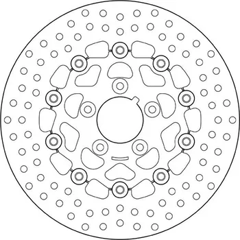 Brzdový kotouč Plovoucí brzdový kotouč BREMBO Oro - 78B40822 HARLEY DAVIDSON FXRT Sport Glide 1340 1987-1992
