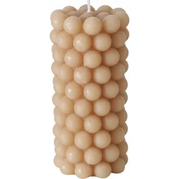 Svíčka DEKORATIVNÍ SVÍČKA béžová 14x7 cm