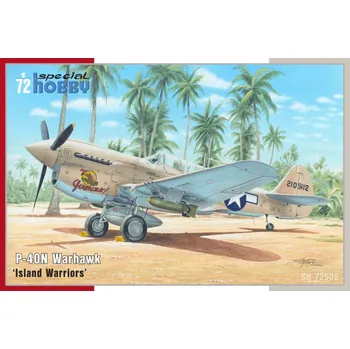 Plastikový model 1/72 P-40N Warhawk 'Island Warriors' (4x camo)