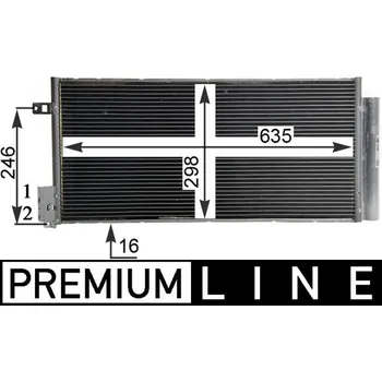 Výparník klimatizace Kondenzátor, klimatizace MAHLE AC 505 000P