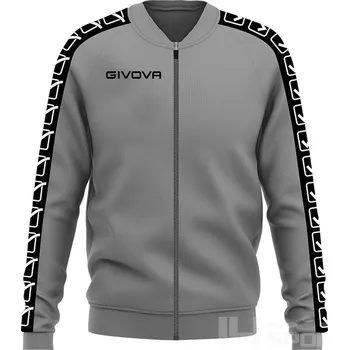 Pánská mikina Mikina GIVOVA COLLEGE BAND, barva 0009 šedá, velikost XS