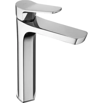 Vodovodní baterie Mexen LERMA, Vysoká umyvadlová baterie, Chromová, 74310-00