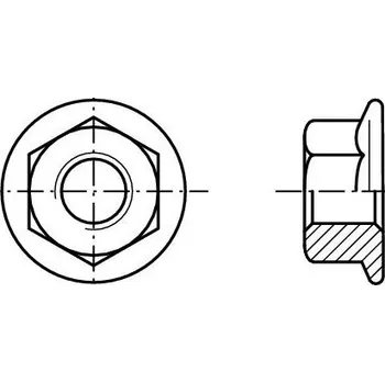 Matice Matice s límcem bez ozubení dle din 6923 BO m14 pevnost 8.8 zinek bílý