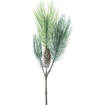 umělá květina umělá větev, Borovice modřin (Larix) s šiškami ojiněná V60 cm