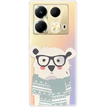 Pouzdro na mobilní telefon Odolné silikonové pouzdro iSaprio - Bear with Scarf - Infinix Note 40
