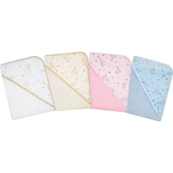 Dětská osuška s kapucí Minky modrá 100x100 cm