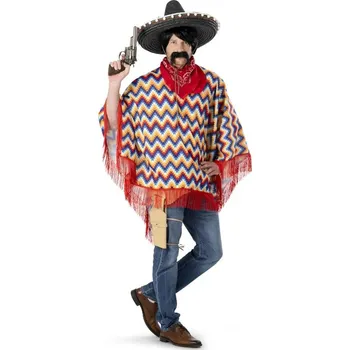 Karnevalový kostým Funny Fashion Mexické pončo Carlitos univerzální