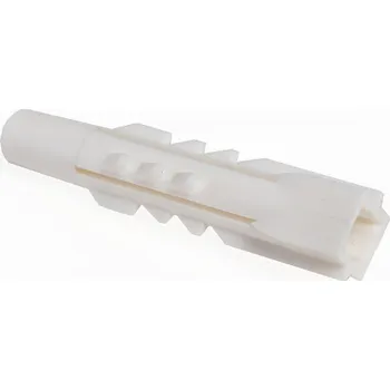 Hmoždinka Hmoždinka měkká univerzální bez křidélek 6x 30 mm bílá čtyřhranná