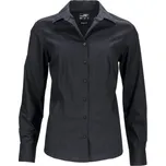 James & Nicholson (Daiber) Dámská košile s dlouhým rukávem JN641 - Černá | 3XL