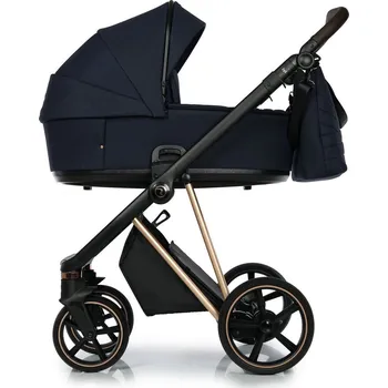 Kočárek ROAN Ivi Kombinovaný kočárek 2v1 Mystic Blue Rose Gold