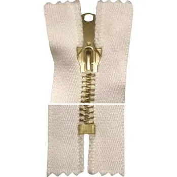 Zip Kovový zip, nedělitelný, silný - 30cm - bílý - Koh-i-noor - BALENÍ 10 ks