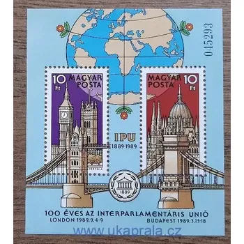 Sběratelství Maďarsko aršík ** Bl202A, IPU, r. 1989