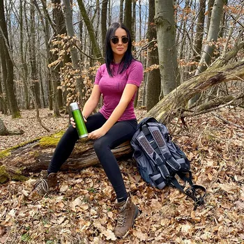 Dámské tmavě růžové termo tričko z modalu Velikost: L