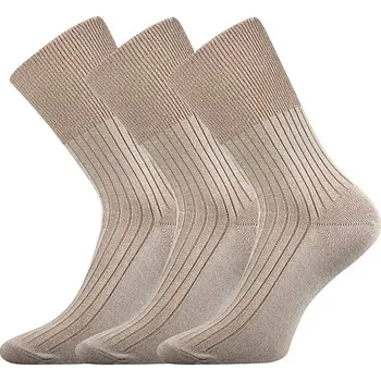 Pánské ponožky Zdravotní ponožky 3 kusy v balení VoXX Zdrav béžová Velikost: 43-45