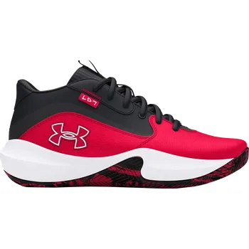 Dětská sálová obuv Basketbalové boty Under Armour UA GS Lockdown 7-RED 3028513-600 Velikost 35,5 EU | 3 UK | 3,5 US | 22,5 CM