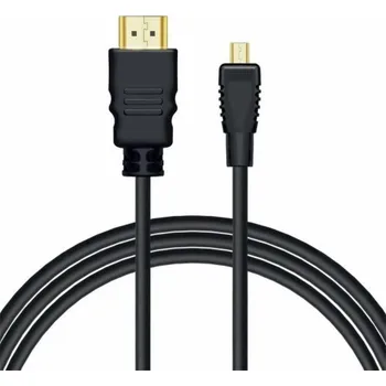 Video kabel Savio CL-40/M HDMI (M) - kabel micro HDMI (M) s Ethernetem, 2 m, černý