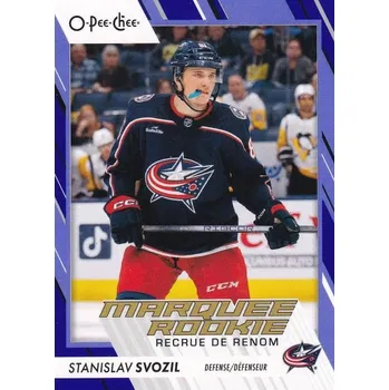 Karetní hra insert RC karta STANISLAV SVOZIL 23-24 OPC Marquee Rookie Blue Border číslo 598