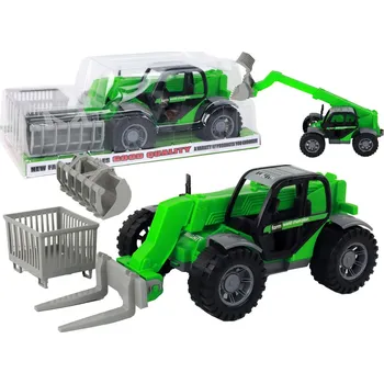 autíčko Mamido Traktor s vyměnitelnými nástavci zelený