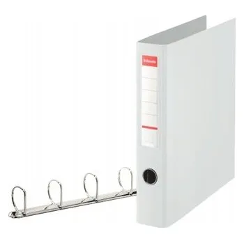 Šanon A4 Esselte bílý, 4 kroužky D, 40 mm, šířka 60 mm, odolný kancelářský