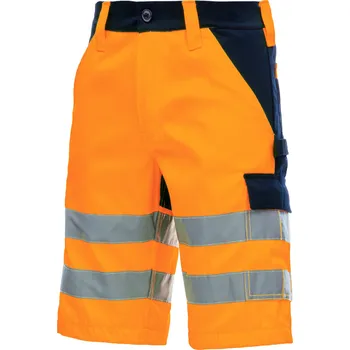 pracovní kraťasy NITRAS MOTION TEX VIZ – Výstražné pracovní kraťasy, neonově oranžové Velikost: 58