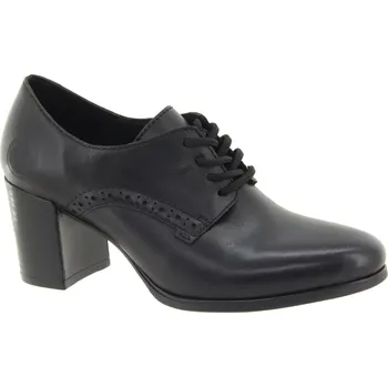 Dámské polobotky RIEKER Dámské kožené černé polobotky na podpatku 50100-01-245 Velikost 37