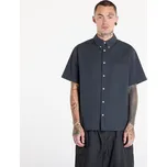 Košile Nike Life Men's Short-Sleeve Seersucker Button-Down Shirt Anthracite/ Anthracite S