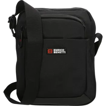 Pánská taška na doklady černá Enrico Benetti Zürich 62130, crossbody, textilní, nastavitelný popruh | Cooltovka.cz