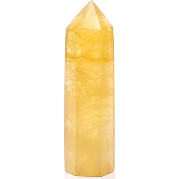 Drahý kámen Magieprirody.cz Obelisk Fluorit žlutý špice 107 g - 8,8 cm #C437