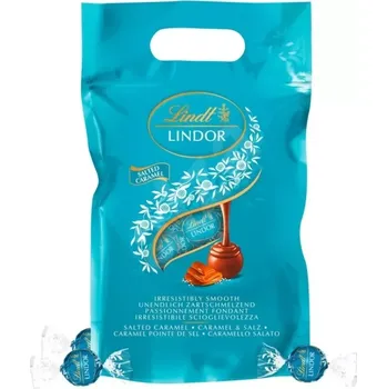 Bonboniéra Pralinky Lindt LINDOR 1 kg bag - SLANÝ KARAMEL (Lindor koule - salted caramel)