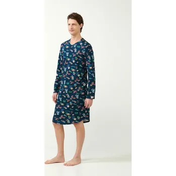 Pánská noční košile Vamp Pánská noční košile s potiskem 21613