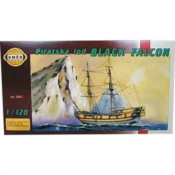 Plastikový model Směr Black Falcon Pirátská loď 1:120