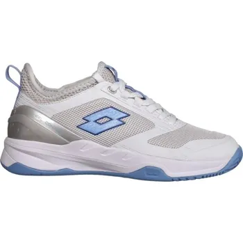 Dámská tenisová obuv Dámská tenisová obuv Lotto MIRAGE 200 SPD W 5.5 Bílá, Světle modrá, Šedá