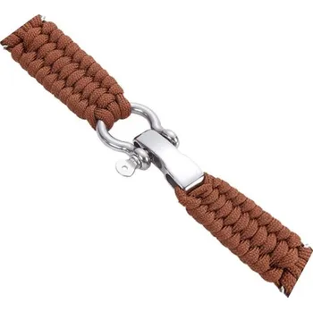 Příslušenství k chytrým hodinkám eses Paracord nylonový řemínek - Hnědý, 22 mm