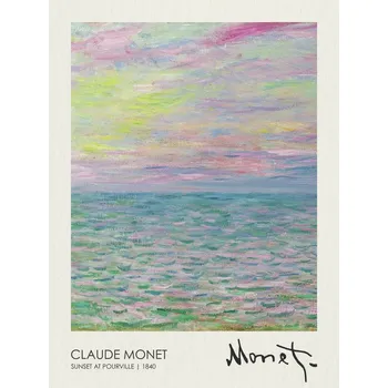 Plakát Plakát, Obraz - Sunset at Pourville (1840), Claude Monet
