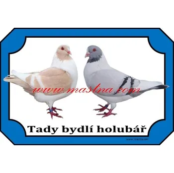 Cedulka holub prácheňský káník dvojice - Bez samolepicí vrstvy