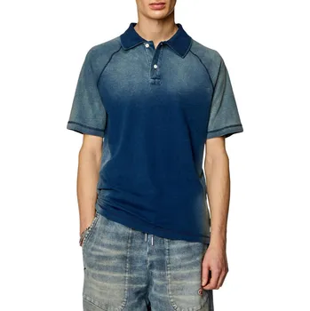 Pánská košile POLOKOŠILE DIESEL T-RASMITH POLO SHIRT BLUE DENIM