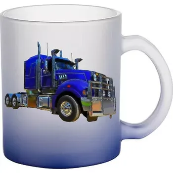 Mack skleněný hrnek nákladní auto (hrneček s tahačem matné sklo TRUCK)