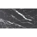 Stolní deska černá 120x65 cm 8 mm tvrzené sklo mramorový design Černý 322276