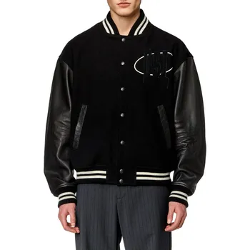 BUNDA DIESEL L-FRANZ-PATCH JACKET BLACK