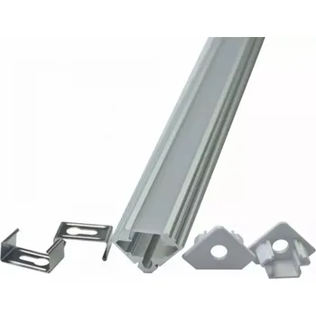 LED lišta V-TAC Profil pro LED pásky 2 ks, 19 x 19 x 2000 mm