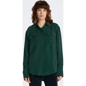 Dámská košile KOŠILE GANT RELAXED UTILITY SHIRT TARTAN GREEN